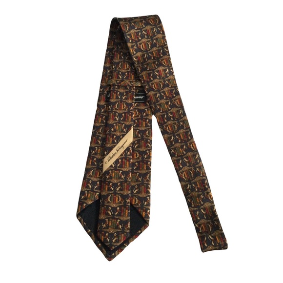 Salvatore Ferragamo Silk Tie NWOT - Picture 6 of 9